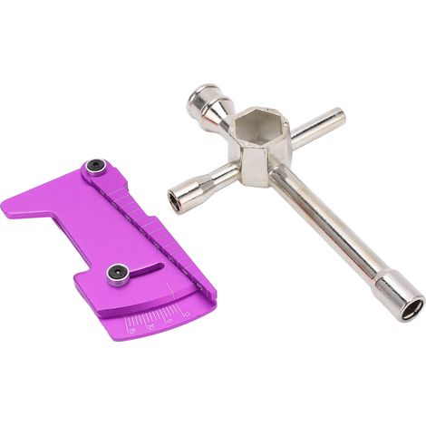 Kreuzschlüssel-Wartungshülse, großer Sechskant-Multitool, RC-Car-4WD-Kit, Positionierungslineal, lila (1/5)