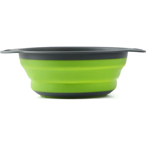 QAZQA Passoire Pliable Silicone, Portable Panier de Fruits, Économisez de l'espace de Cuisine, Facile à Nettoyer, 1 Tailles, y Compris9,5 Pouces.(vert 1PCS) (1/5)