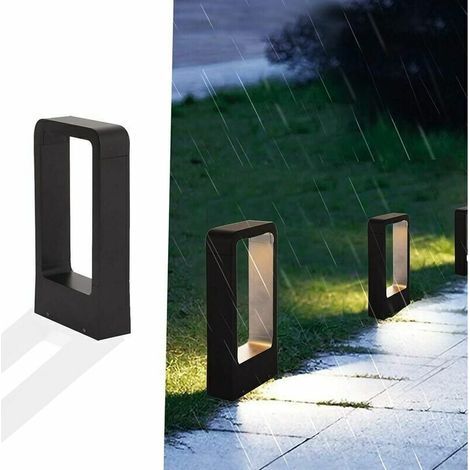Borne lumineuse LED 7W 3000K IP65 – Éclairage extérieur étanche – Aluminium moulé – Installation rapide avec connecteur de dérivation (1/4)