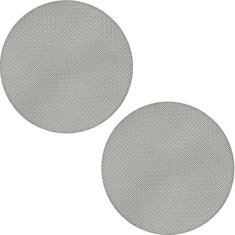 Paquete de dos filtros reutilizables para cafetera espresso, de 1,7 mm de grosor y 150 μm de tamaño de poro, aptos para cestas de portafiltro de espresso (51 mm). (1/5)