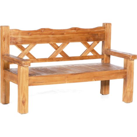 Sonnenpartner Jumbo 3-Sitzer Bank Gartenbank Sitzbank 160 cm Teakholz Old Teak