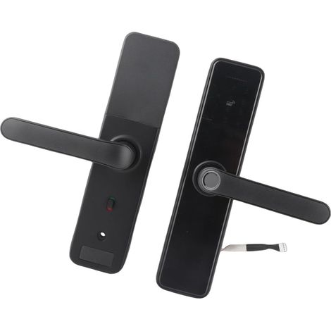 Serrure de Porte électronique Smart WiFi, Serrure de Porte biométrique à Empreinte Digitale pouvant être connectée au téléphone Mobile Via WiFi, Prise en Charge des clés mécaniques (1/5)
