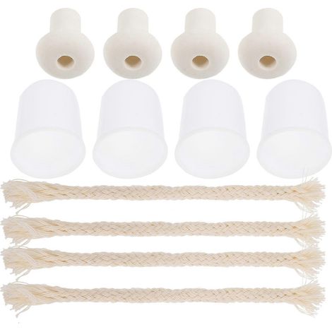 18 pièces : porte-mèche en céramique pour brûleur à alcool, capuchons en plastique pour brûleur à alcool-15x1.5cm-Random Color (1/3)
