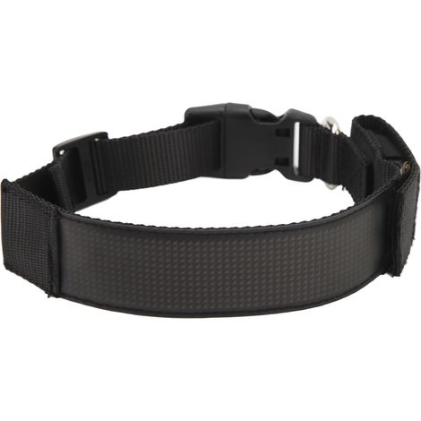 Programmierbares LED-Halsband, wiederaufladbar, mit blinkendem Halsband für mehr Sicherheit von Hunden, Bluetooth-fähig, einfarbig rot (1/5)