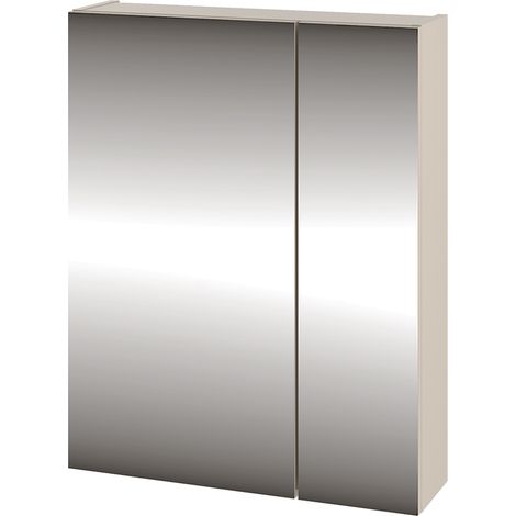 Spiegelschrank 60 cm breit in kaschmir AQUINO-140 (1/5)