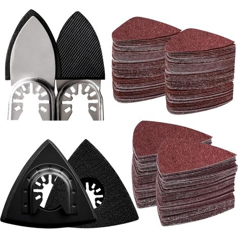 Accessoires Pour Outil Oscillant - Disques De Ponage Et Papier Abrasif - Pour Bois Métal Plastique - Ensemble 104 Pièces (1/5)