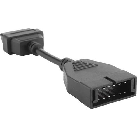 Câble adaptateur OBD1 OBD2 - Connecteur OBD 12Pin à 16Pin - Diagnostic Auto Professionnel (1/4)