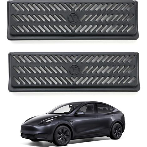 Pièces Model Y Grille Accessoires, Protections de Climatisation Sous les Évents de Siège pour Te-sla Model Y, Masque D'aération du Siège Model Y Accessoires (1/4)