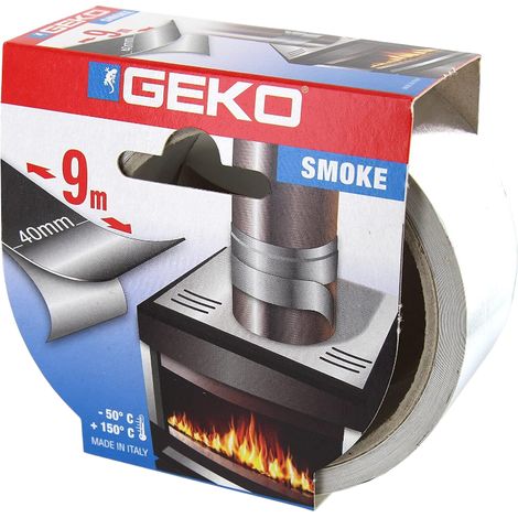 Nastro isolante in alluminio per sigillare tubi stufe alte temperature rotolo 9 mt -  Argento