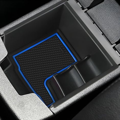 Boîte de rangement pour console centrale pour Renault Captur 2/E-Tech/Hybrid (Bleu)
