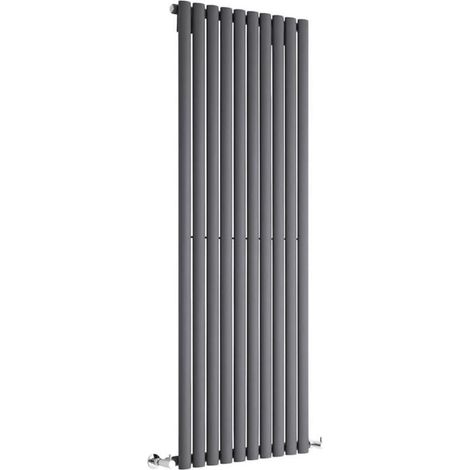 Anthracite Single Oval Tube Radiators Central Heating 1800mm x 780mm Vertical Column Radiator