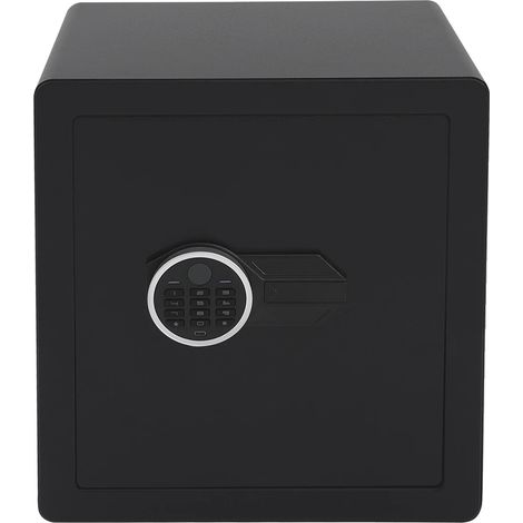 Coffre-fort électronique, serrure à combinaison, design durable, noir (1/2)