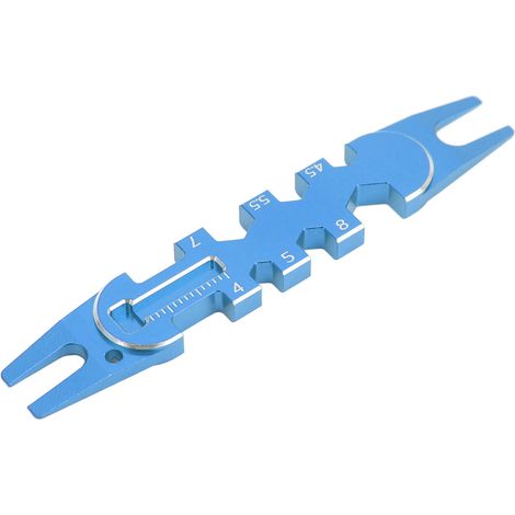 Outil Polyvalent en Alliage d'Aluminium pour Réparation de Têtes à Billes 4-8mm - Multifonction - Bleu Foncé (1/5)
