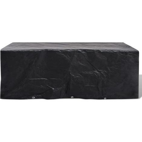 Garden Furniture Cover 8 Person Poly Rattan Set 10 Eyelets 229x113cm vidaXL