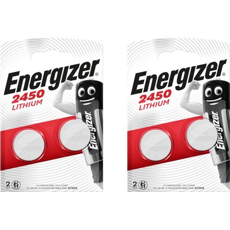 .4 Piles Energizer CR2450.