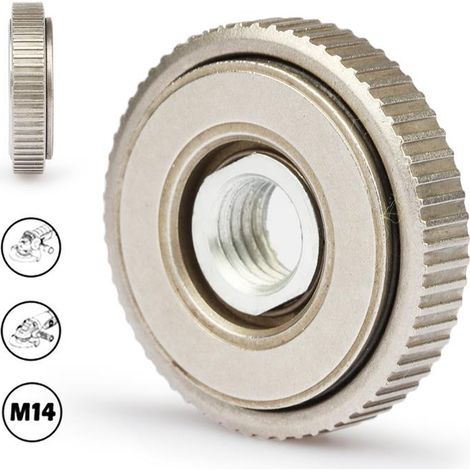 Mandrin de verrouillage portable M14 pour meuleuse d'angle, plateau de verrouillage à serrage rapide pour meuleuse d'angle, plateau de pression autobloquant pour meuleuse d'angle M14, M14-3 (1/5)