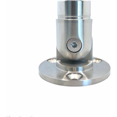 Metalideal Rotule inox sur platine Finition - AISI 316 Brossé - pour extérieur