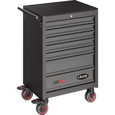 VIGOR Werkstattwagen Series M, leer, L x B x H: 681 x 460 x 1016 mm (1/5)