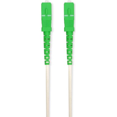 Nedis Glasfaser-Netzwerkkabel / SMF (Single Mode Phase) / SC/APC / SC/APC / 100 Gbps / 2.00 m / Weiss / Box