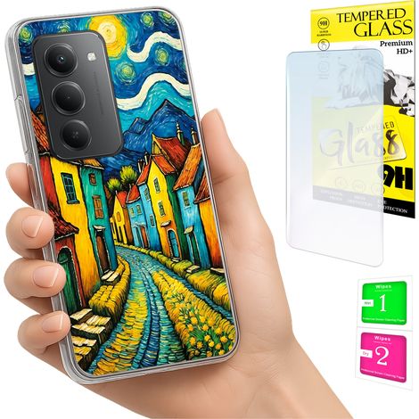 Custodia per Xiaomi Redmi 15 4G / 5G 169mm Cover posteriore ART + vetro (1/5)