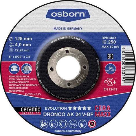 Disco da taglio Dronco ceramaxx 115x7 mm grano ceramico alta prestazione