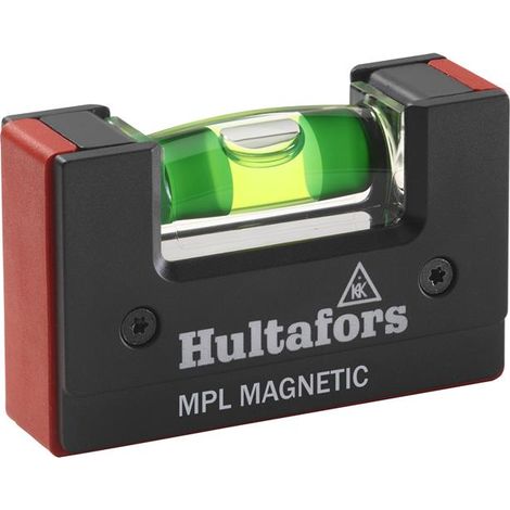 Hultafors 401313 MPL Mini Magnetic Pocket Level – 68mm Compact Precision Level for Accurate Measurements