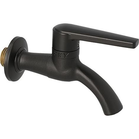 Robinet à bille Sky DN15 - 1/2, PN100, antigel, poignée noire (1/5)