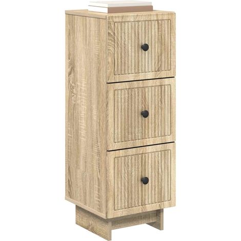 Maison Exclusive - Mobile con Cassetti Rovere Sonoma 33 x 34,5 x 90 cm