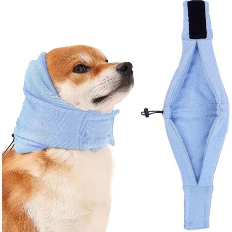 Cache Oreille Chiens Protection Auditive - 1 Pièce, Bleu, Animaux Protection Contre le Bruit, Convient à Toutes les Races, Crée un Environnement Plus sûr Pour les Chiens Sensibles (1/5)
