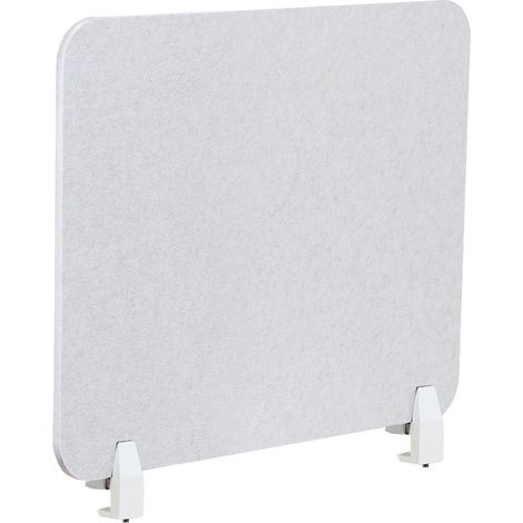 Séparateur de Bureau en PET Acoustique Recouvert de Tissu 72 x 50 cm Blanc Cassé Split