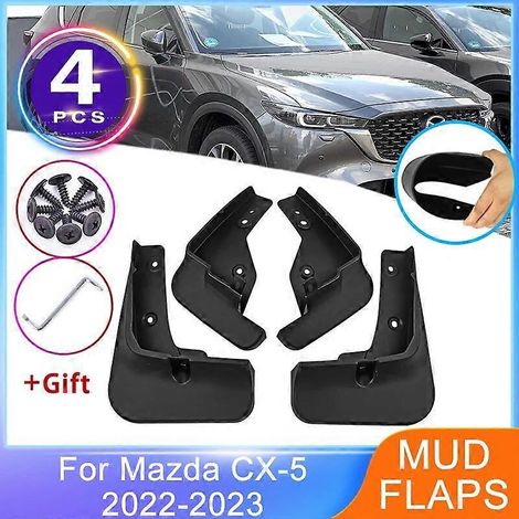 4-teiliges Schmutzfänger-Set für Mazda CX-5 CX5 CX 5 2022 2023 Facelift Spritzschutz vorne und hinten Schmutzfänger Radkotflügel Zubehör Styling-- (1/5)