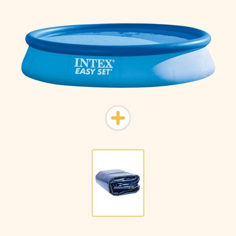 Intex Piscine Easy Set Ronde - 396x84 cm - 2-pièces S21283 (1/5)