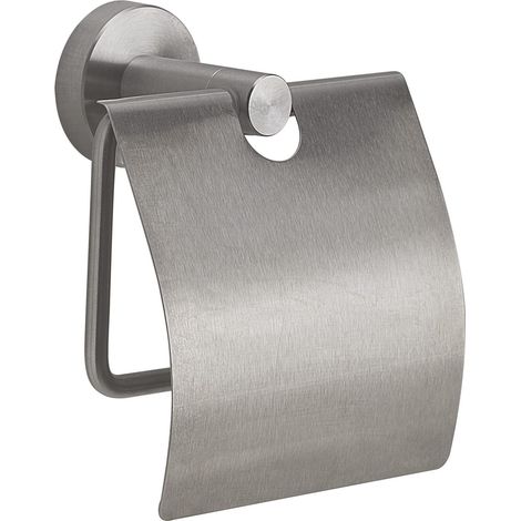 Portarotolo Coperto In Acciaio Inox Spazzolato Loto