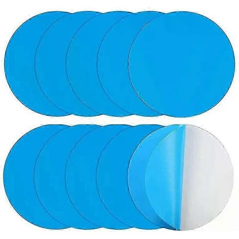 Patchs de réparation auto-adhésifs pour piscines, lot de 10, kit de réparation PVC pour piscine sous-marine. (1/5)