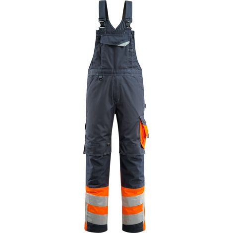 Mascot-15669-860 Sunderland Latzhose Safe Supreme Gr. 82C54 schwarzblau/hi-vis orange