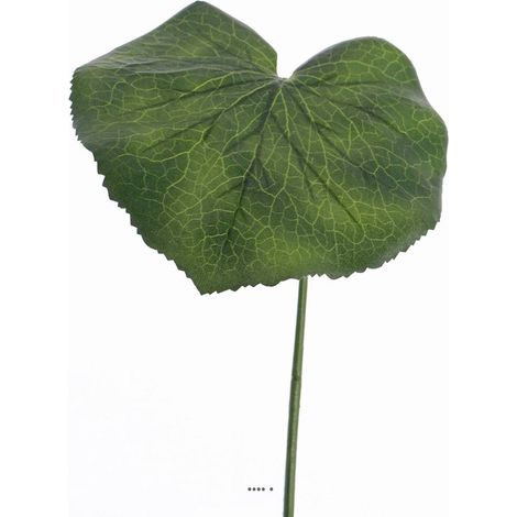 Feuille de galax artificielle D 20 cm vert H 50 cm (1/3)