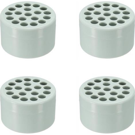 Lot de 4 supports de tige Ikebana en spirale en plastique, arrangement floral pour décoration de la maison (vert) (1/5)
