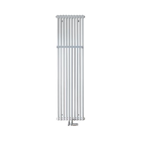 Design-BHK Charleston CPV2150-10 2 Saeuler (RAL9016) weiss m. Handtuchh.