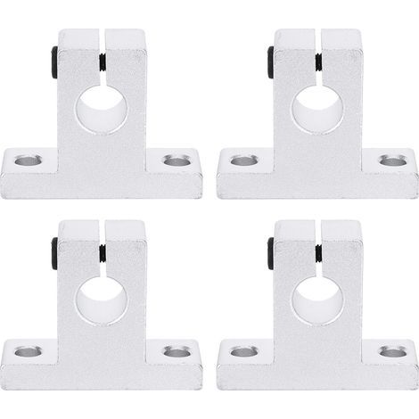 4 Pièces Support d'Axe Accessoire Rail Alliage d'Aluminium Quincaillerie Fixation Outil Industriel SK10 (1/5)