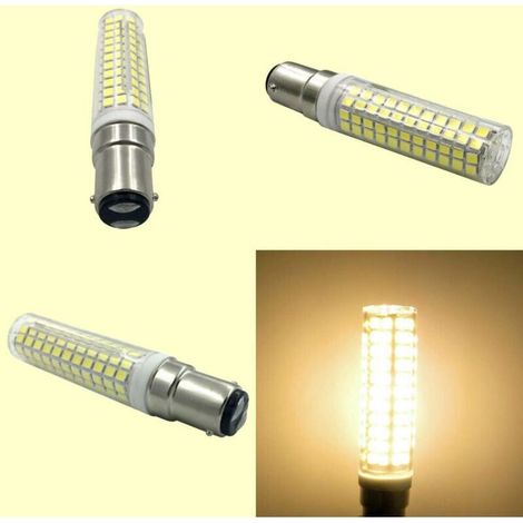 Bombilla LED BA15D de 15 W – Paquete de 3, blanco cálido 3000 K, para frigorífico, máquina de coser o lámpara de mesa, 230 V, Clase A+
