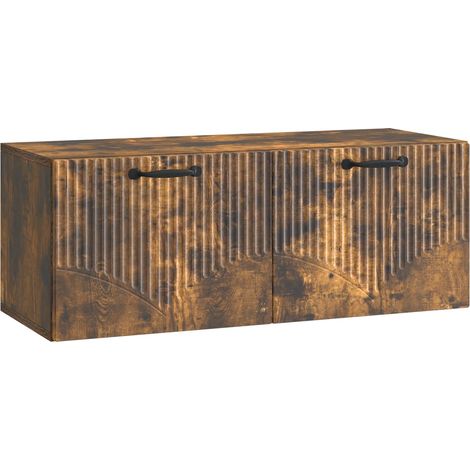 Mobile Porta TV da Muro Rovere Fumo 78,5 x 31 x 30 cm vidaXL (1/5)