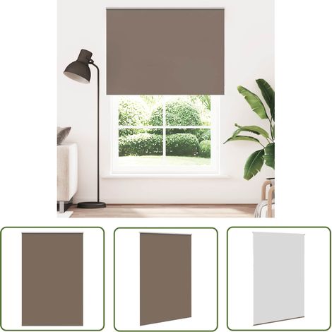 vidaXL Verdunkelungsrollo Kaffeebraun 150x230cm Stoffbreite 146,6 cm (1/5)