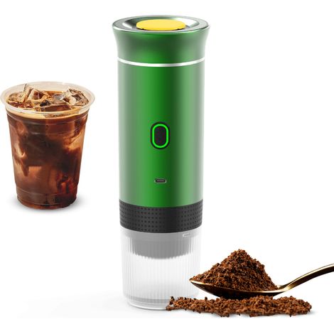 Cafetière portable sans fil 15 bars, capsules et moulu, infusion à froid (150 ml) (1/5)