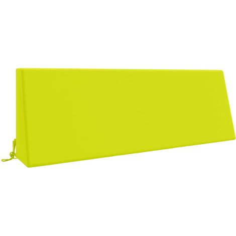 Coussin de dossier de palette intérieur et extérieur polyester Vert vif 120 x 20 x 40 cm (1/5)