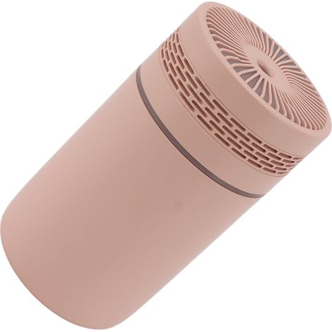 Mini humidificateur USB rechargeable, brumisateur portable pour voiture, chambre et bureau, lumière nocturne rose, atomiseur de table silencieux. (1/5)