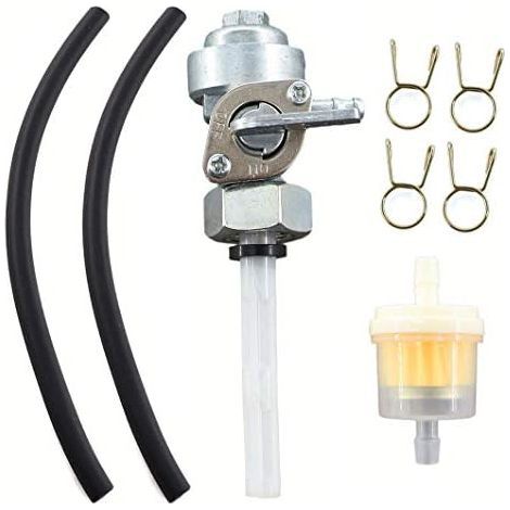 Robinet d'essence avec tuyau pour groupe électrogène – Raccord M16 x 1,5 mm – Compatible Einhell, Scheppach, Güde – 1 filtre et 2 tuyaux inclus (1/5)
