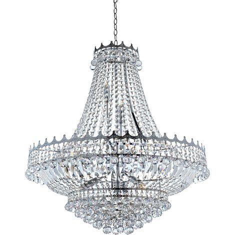 Searchlight Versailles - Lampadario a 13 luci finitura oro, attacco E14 (1/5)