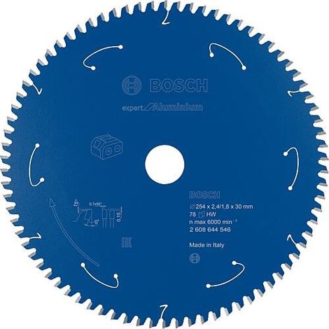 Lames de scie circulaire Ø 254 x 30 x 2,4 avec 78 dents, pour l’aluminium et les métaux non ferreux (1/5)
