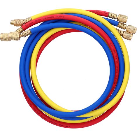 Tuyau de Charge de réfrigérant, Facile à Installer et à Utiliser Tube de Tuyau de Charge AC de 1,5 m pour réfrigérants pour Le Transport R12 R134a, R410a, 502, 404 (1/5)