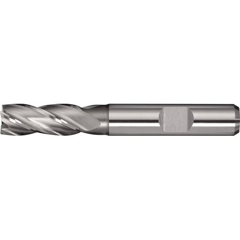 Fresa de vástago DIN 844 TipoN D.6mm HSS-Co8 Weldon Z.4 corta TECWERK (1/2)